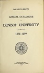The Sixty-Eighth Annual Catalogue of Denison University for the year 1898-1899