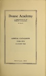 Doane Academy: A Department of Denison University Annual Catalogue 1920-1921 Ninetieth Year