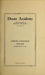 Doane Academy: A Department of Denison University Annual Catalogue 1925-1926