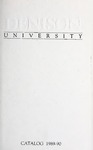 Catalog Denison University 1989-1990