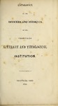 Catalogue of the Officers and Students of Granville Literary and Theological Institution 1844