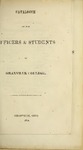 Catalogue of the Officers and Students of Granville College 1845