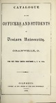 Catalogue of the Officers and Students of Denison University 1856