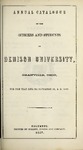 Annual Catalogue of the Officers and Students of Denison University 1857