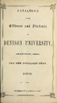 Catalogue of the Officers and Students of Denison University 1859-60