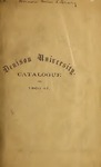 Catalogue of the Officers and Students of Denison University 1860-61