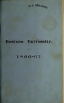 Thirty-Sixth Annual Catalogue of the Officers and Students of Denison University 1866-1867