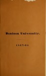 Thirty-Seventh Annual Catalogue of the Officers and Students of Denison University 1867-1868