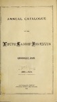 Annual Catalogue of the Young Ladies Institute 1869-1870