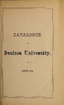 Forty-Second Annual Catalogue of the Officers and Students of Denison University 1872-1873
