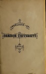 Forty-Eighth Annual Catalogue of the Officers and Students of Denison University 1878-1879