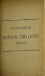 Fifty-Sixth Annual Catalogue of the Officers and Students of Denison University 1886-1887