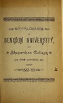 Fifty-Eighth Annual Catalogue of the Officers and Students of Denison University 1888-1889