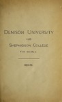 Fifty-Ninth Annual Catalogue of the Officers and Students of Denison University 1889-1890