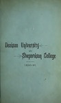 Sixtieth Annual Catalogue of the Officers and Students of Denison University, 1890-1891
