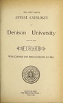 Sixty-Sixth Annual Catalogue of Denison University, 1896-1897
