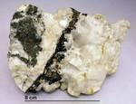 sphalerite; calcite; barite; galena
