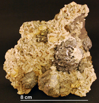 galena; sphalerite; dolomite; calcite; arsenopyrite; chalcopyrite